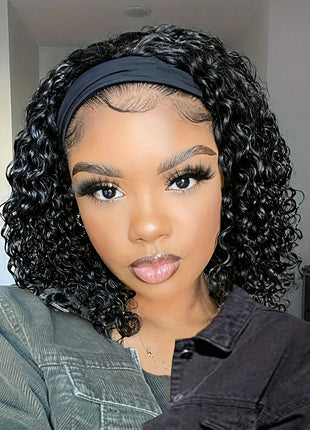 Human Hair Curly Bob Wigs For Women