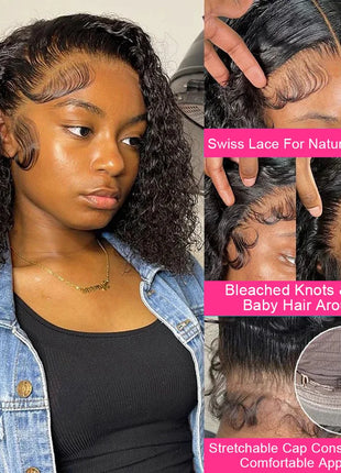 13x4 Lace Front Wigs Human Hair 200% Density Brazilian