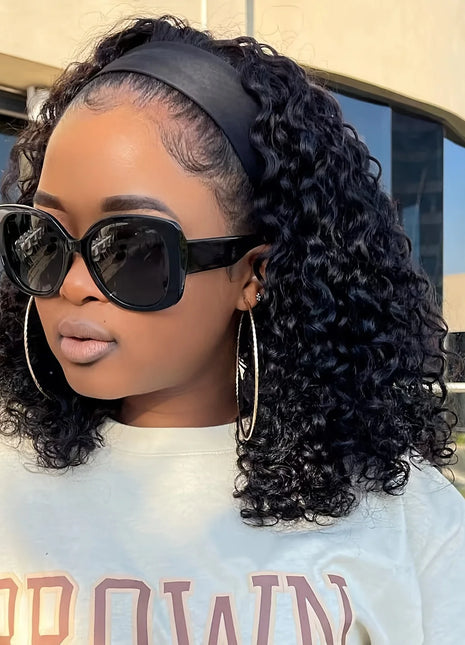 Human Hair Curly Bob Wigs For Women
