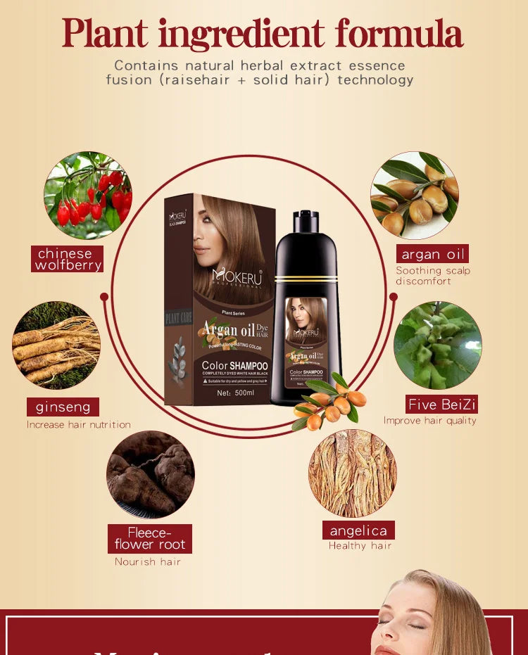 Hair Dye Shampoo For Women Professional Dye