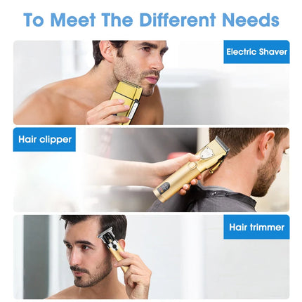 RESUXI 978 Men's High-Power Hair Clipper Electric Shaver Set Professional Barber