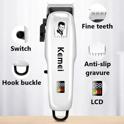 Kemei Professional Hair Clipper Rechargeable