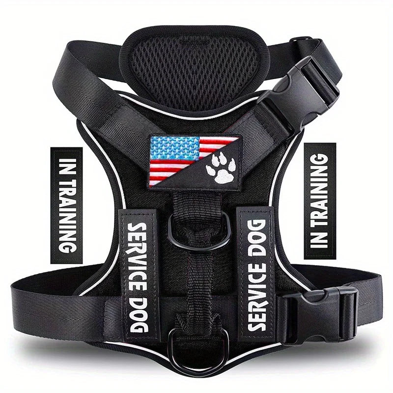 Service Dog Harness, Reflective Dog Vest