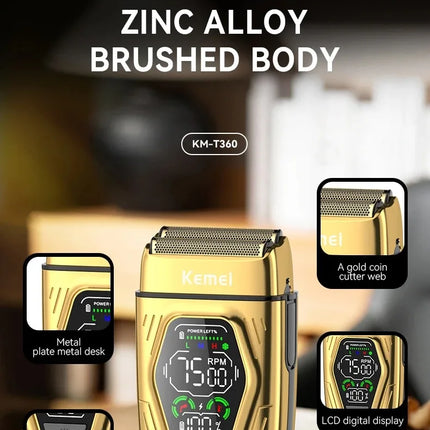Professional Barber Foil Shaver Cordless Men Electric
