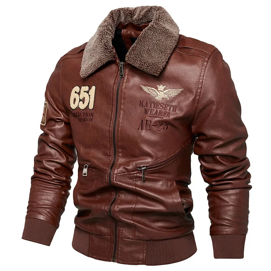 Winter Mens Leather Jacket