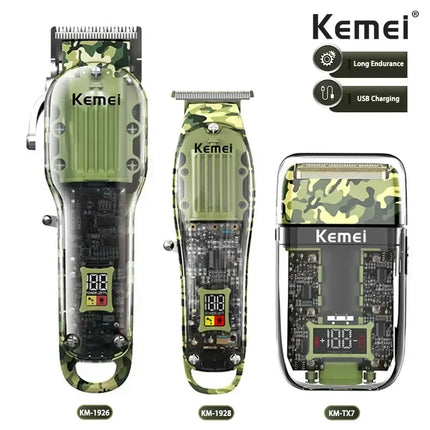 Kemei Hair Clippers Kit or Blade Rechargeable Electric H