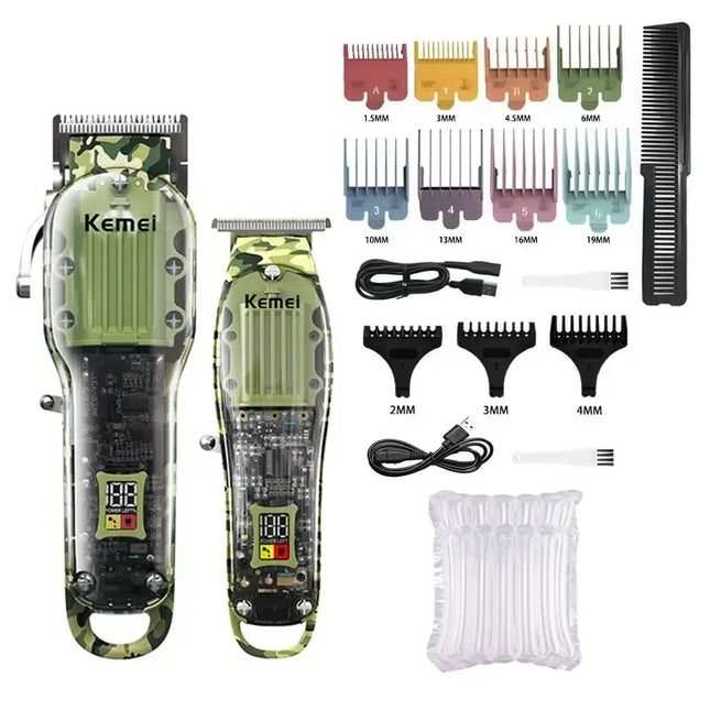 Kemei Hair Clippers Kit or Blade Rechargeable Electric H