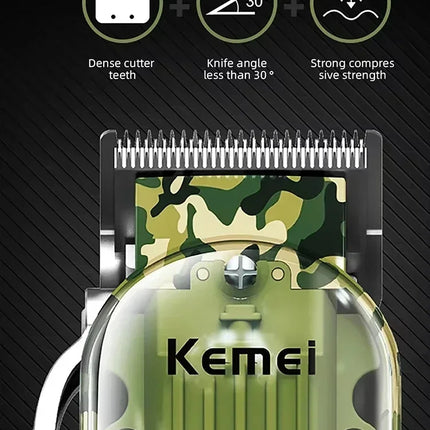 Kemei Hair Clippers Kit or Blade Rechargeable Electric H