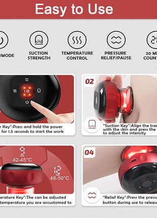 Smart 6/12 Gear Vacuum Cupping Massage Electric