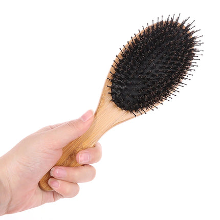 BOOMSLIFE Boar Bristle Hair Brush Women Barber Accessories