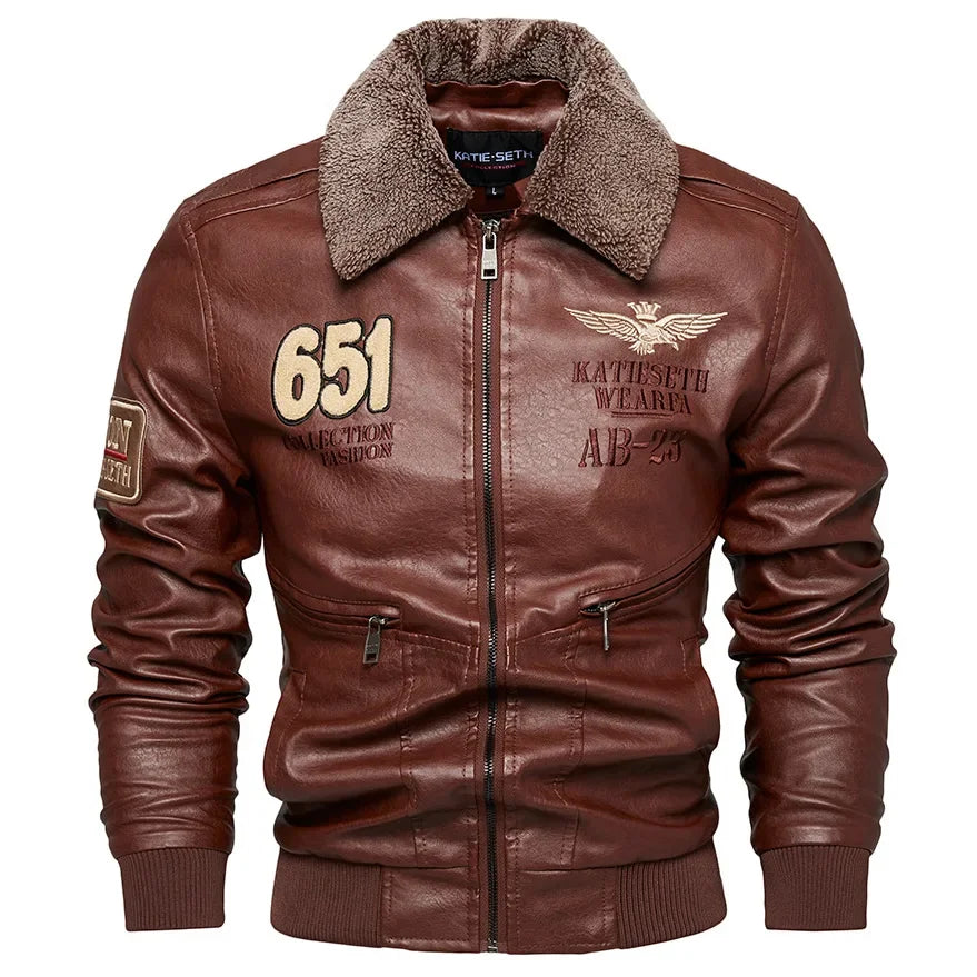 Winter Mens Leather Jacket