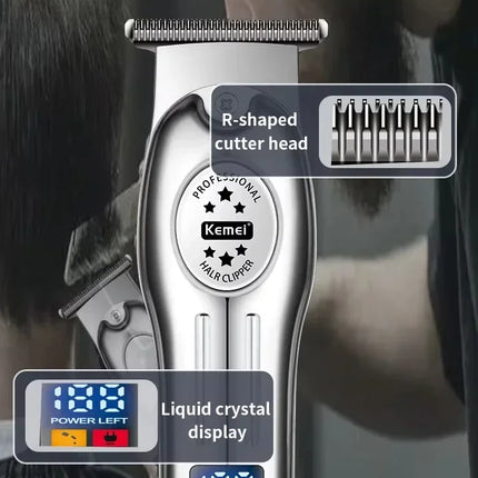 Professional Electric Hair Clippers Beard Clipper Rechargeable