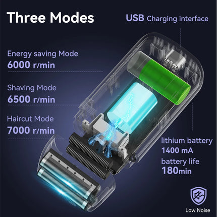 Electric Razor Electric Shaver Rechargeable