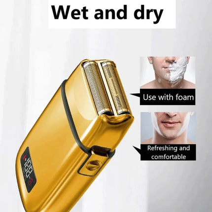 rechargeable electric shaver for men hair beard electric razor