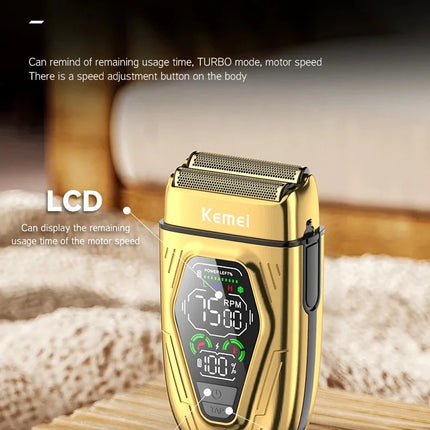 Professional Barber Foil Shaver Cordless Men Electric