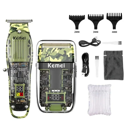 Kemei Hair Clippers Kit or Blade Rechargeable Electric H