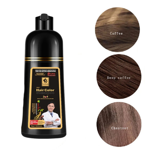 Black Hair Dye Shampoo for Women& Men