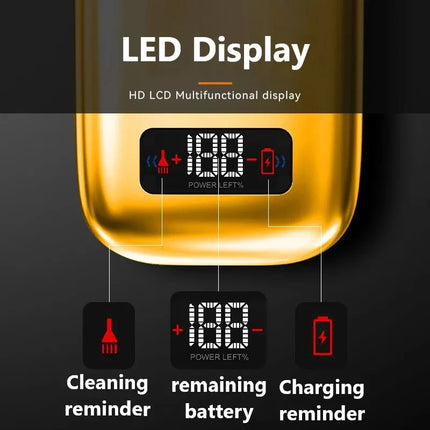 rechargeable electric shaver for men hair beard electric razor