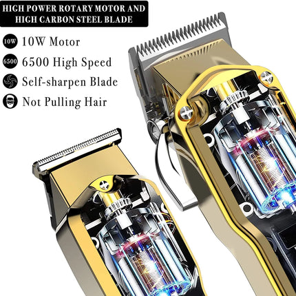Professional Hair Clipper Combo Kit Barber