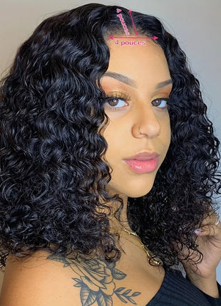 Brazilian Water Wave Lace Cloaur Human Hair Wigs