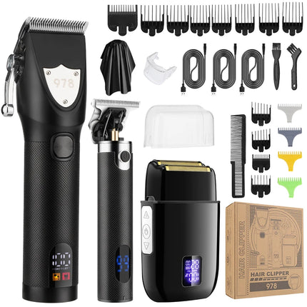 RESUXI 978 Men's High-Power Hair Clipper Electric Shaver Set Professional Barber