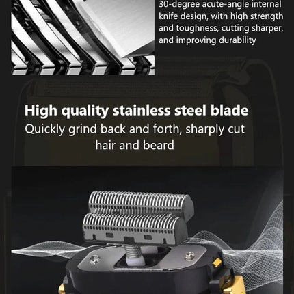 rechargeable electric shaver for men hair beard electric razor