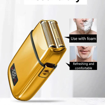 rechargeable electric shaver for men hair beard electric razor