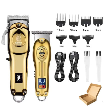 Professional Electric Hair Clippers Beard Clipper Rechargeable