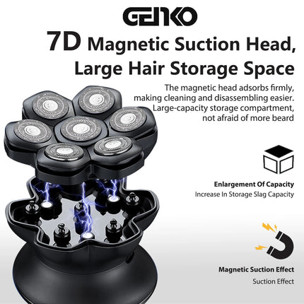 Head Shavers for Bald Men Razor 7D USB Rechargeable