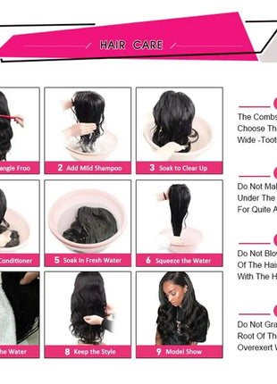 13x4 Lace Front Wigs Human Hair 200% Density Brazilian
