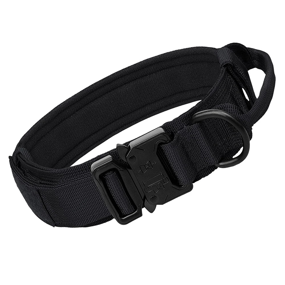 Heavy Duty Tactical Dog Collars with Handle Military Collar