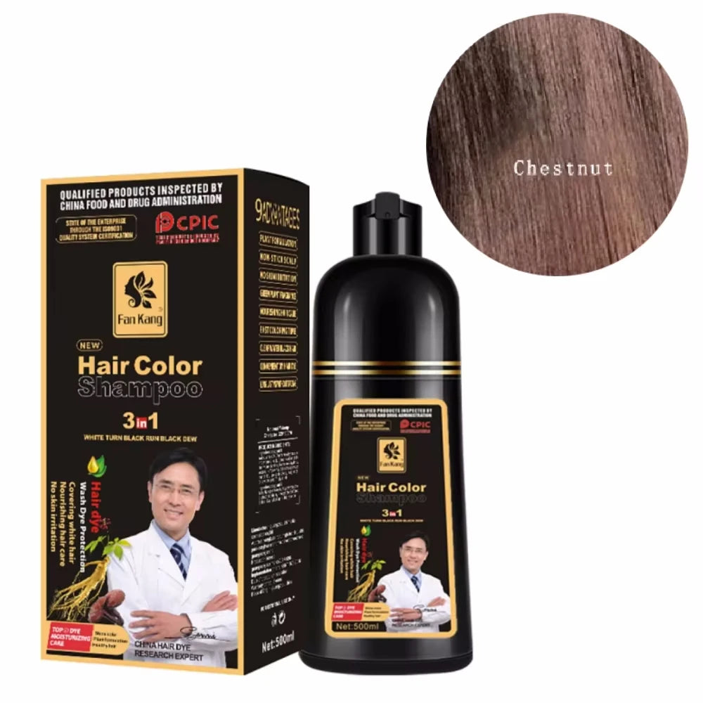 Black Hair Dye Shampoo for Women& Men