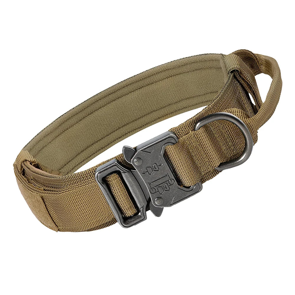 Heavy Duty Tactical Dog Collars with Handle Military Collar