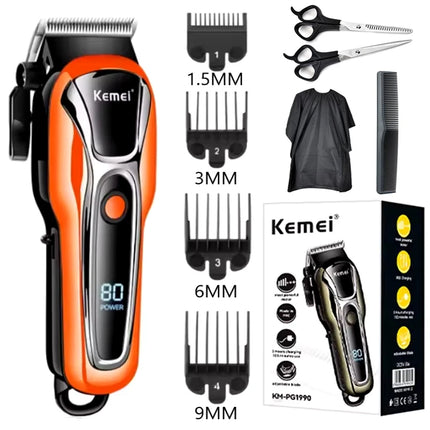 Professional Hair Clipper Electric Barber Clipper USB Rechargeable