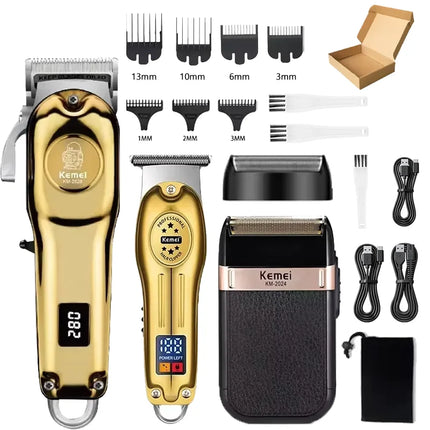 Professional Electric Hair Clippers Beard Clipper Rechargeable