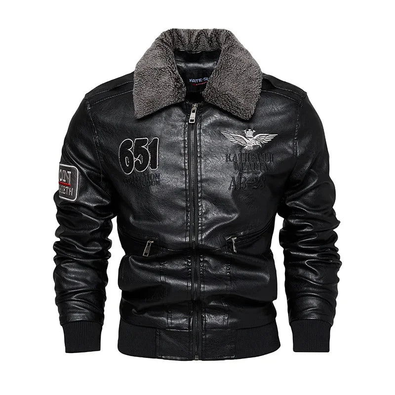 Winter Mens Leather Jacket