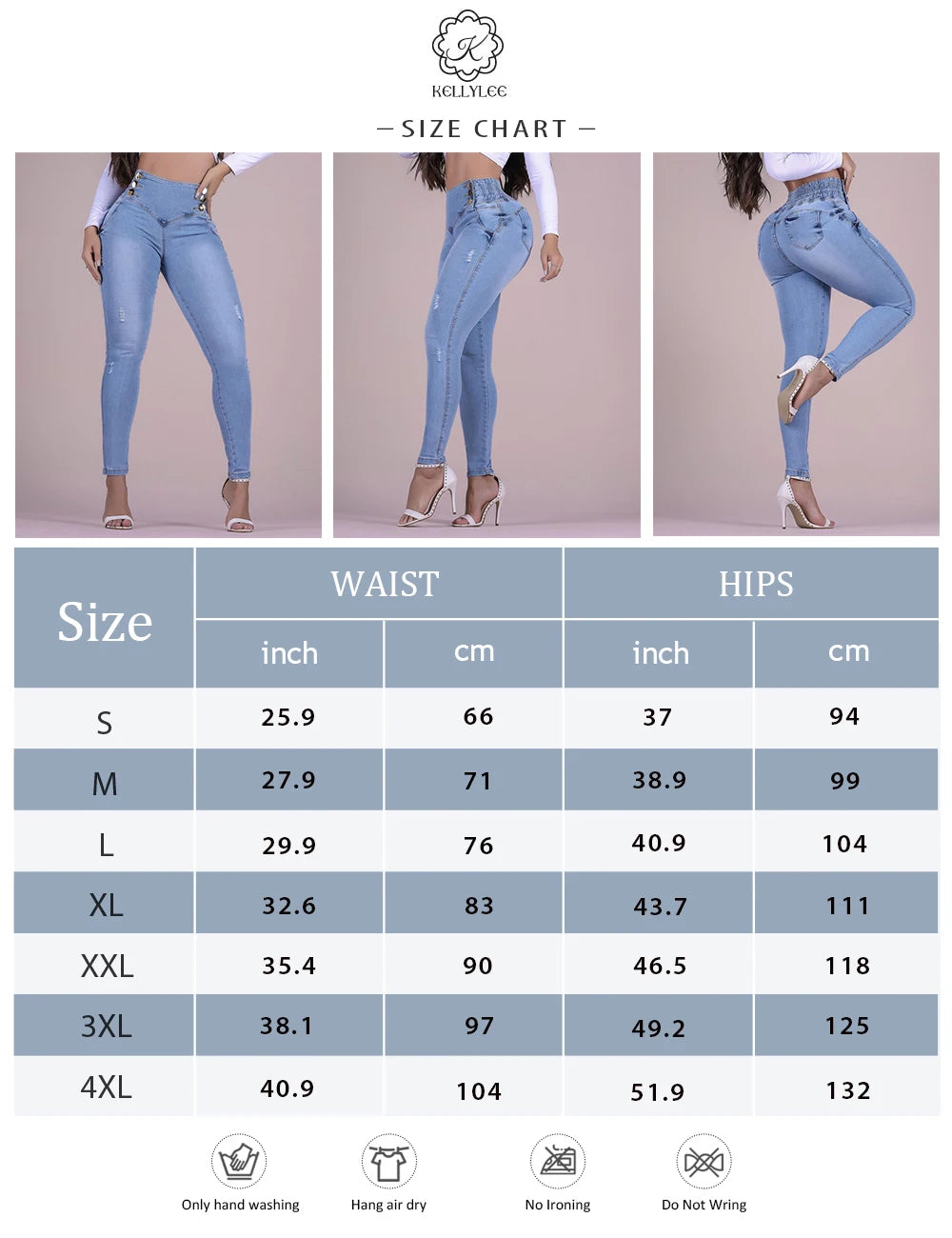 Vintage Streetwear Skinny Jeans Women