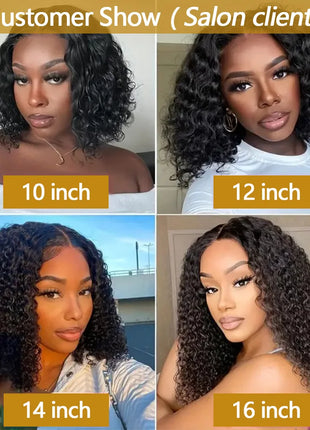 Brazilian Water Wave Lace Cloaur Human Hair Wigs