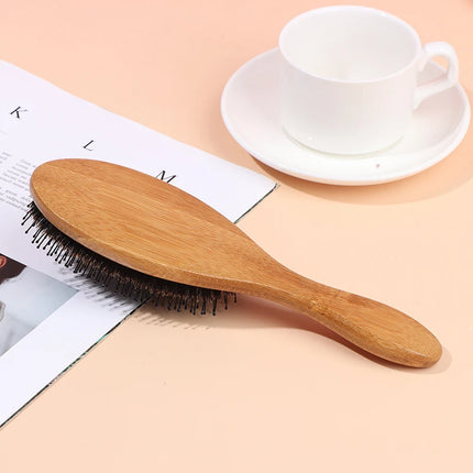BOOMSLIFE Boar Bristle Hair Brush Women Barber Accessories