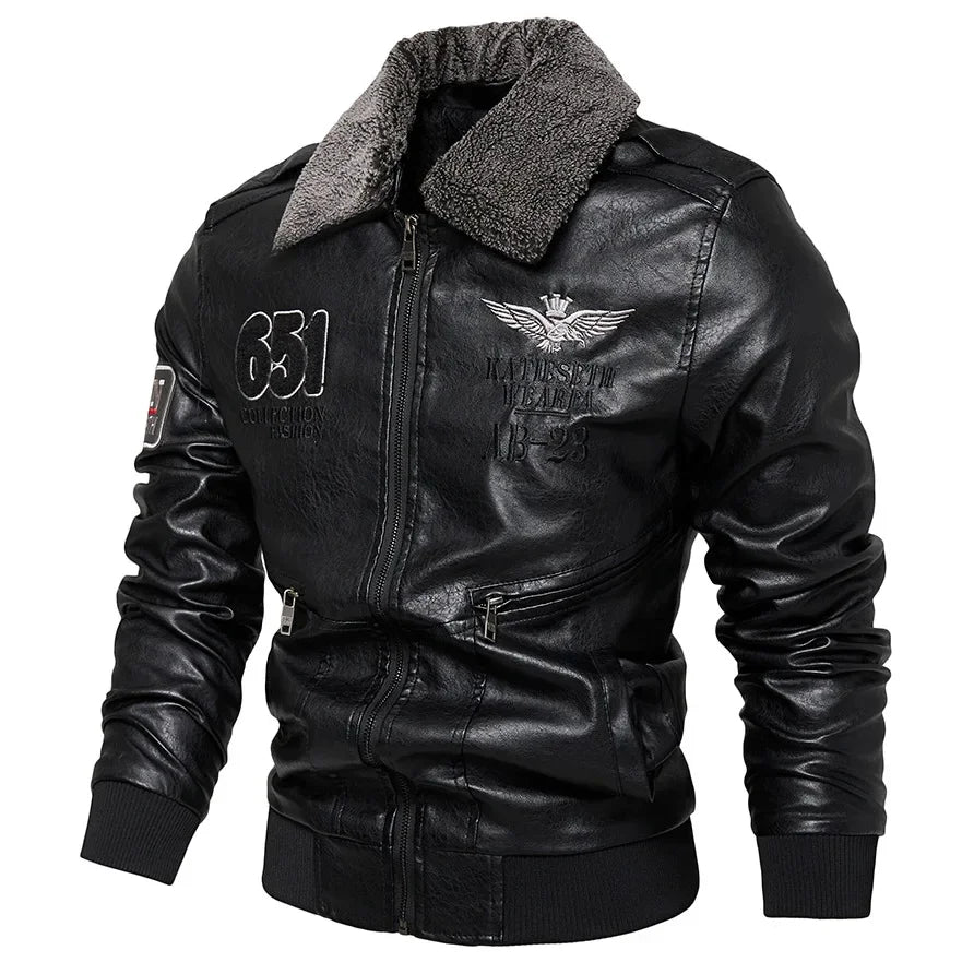 Winter Mens Leather Jacket