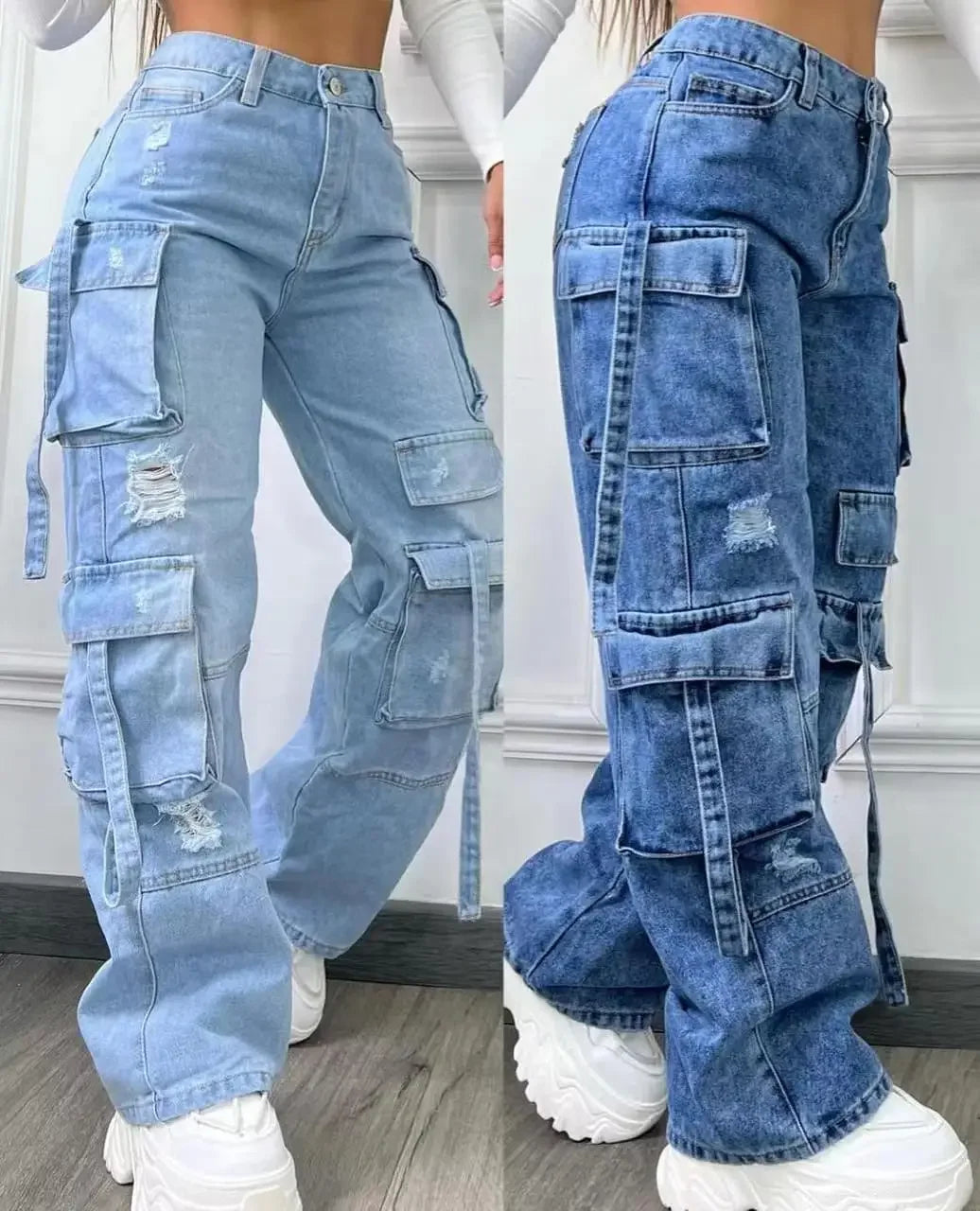 Women Denim Trousers Fashionable