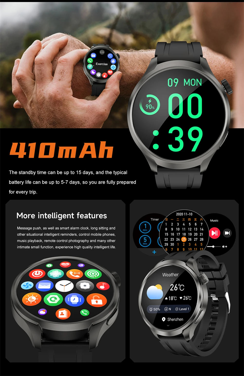 Smart Watch MenBluetooth Call Smart Watch