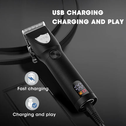 RESUXI 978 Men's High-Power Hair Clipper Electric Shaver Set Professional Barber