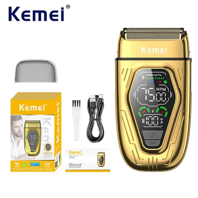 Professional Barber Foil Shaver Cordless Men Electric