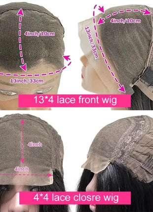 13x4 Lace Front Wigs Human Hair 200% Density Brazilian