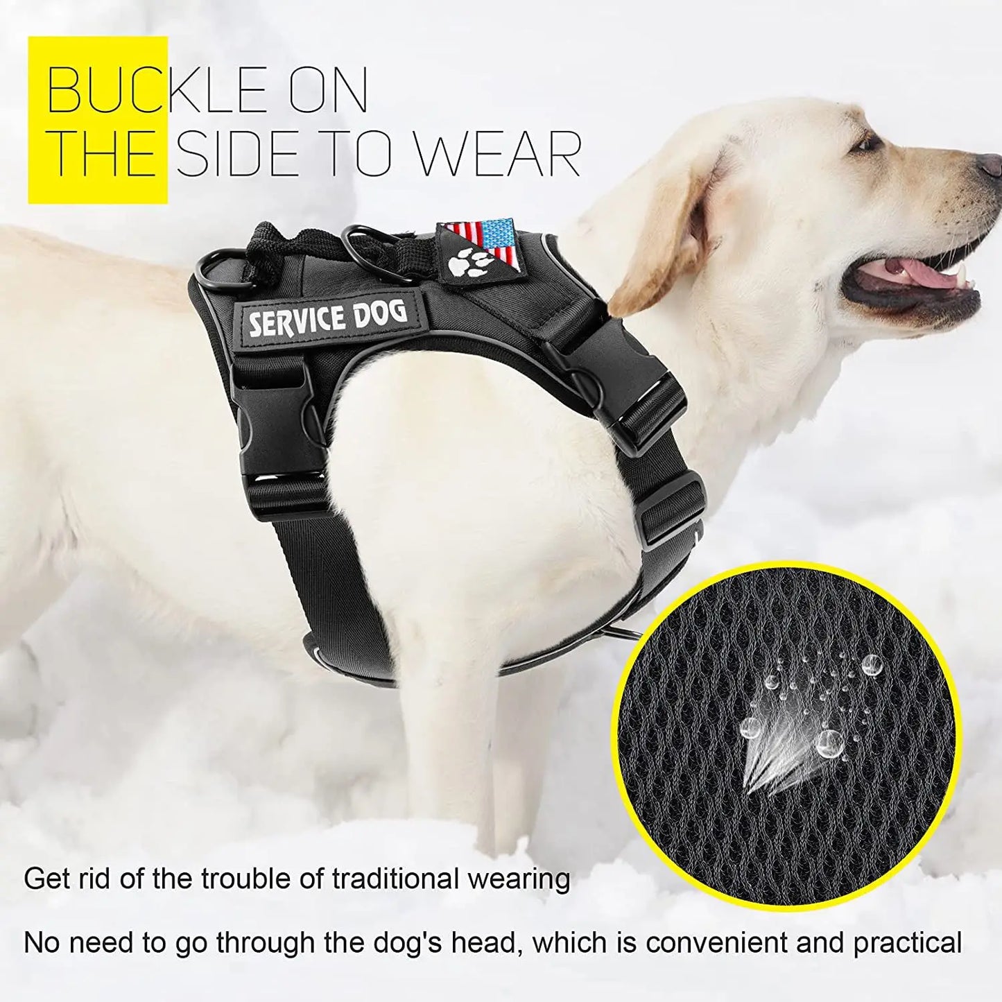 Service Dog Harness, Reflective Dog Vest